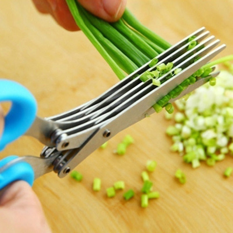 Muti-Blade Kitchen Scissors - Stainless Steel Vegetable Cutter