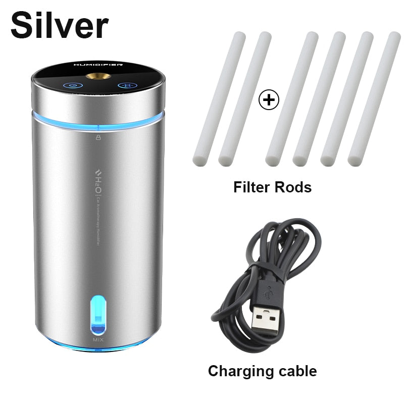 DINPHONE 300ml Car Air Humidifier and Essential Oils Diffuser - Auto, Home, and Office Freshener
