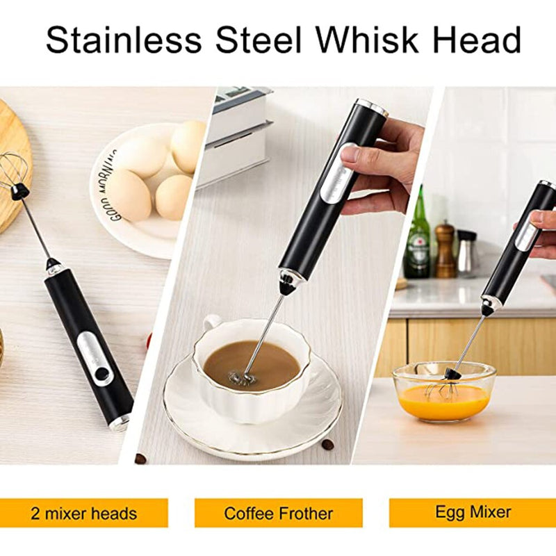 Handheld Electric Whisk - Rechargeable USB Mixer - FREE FROTHER ATTACHMENT