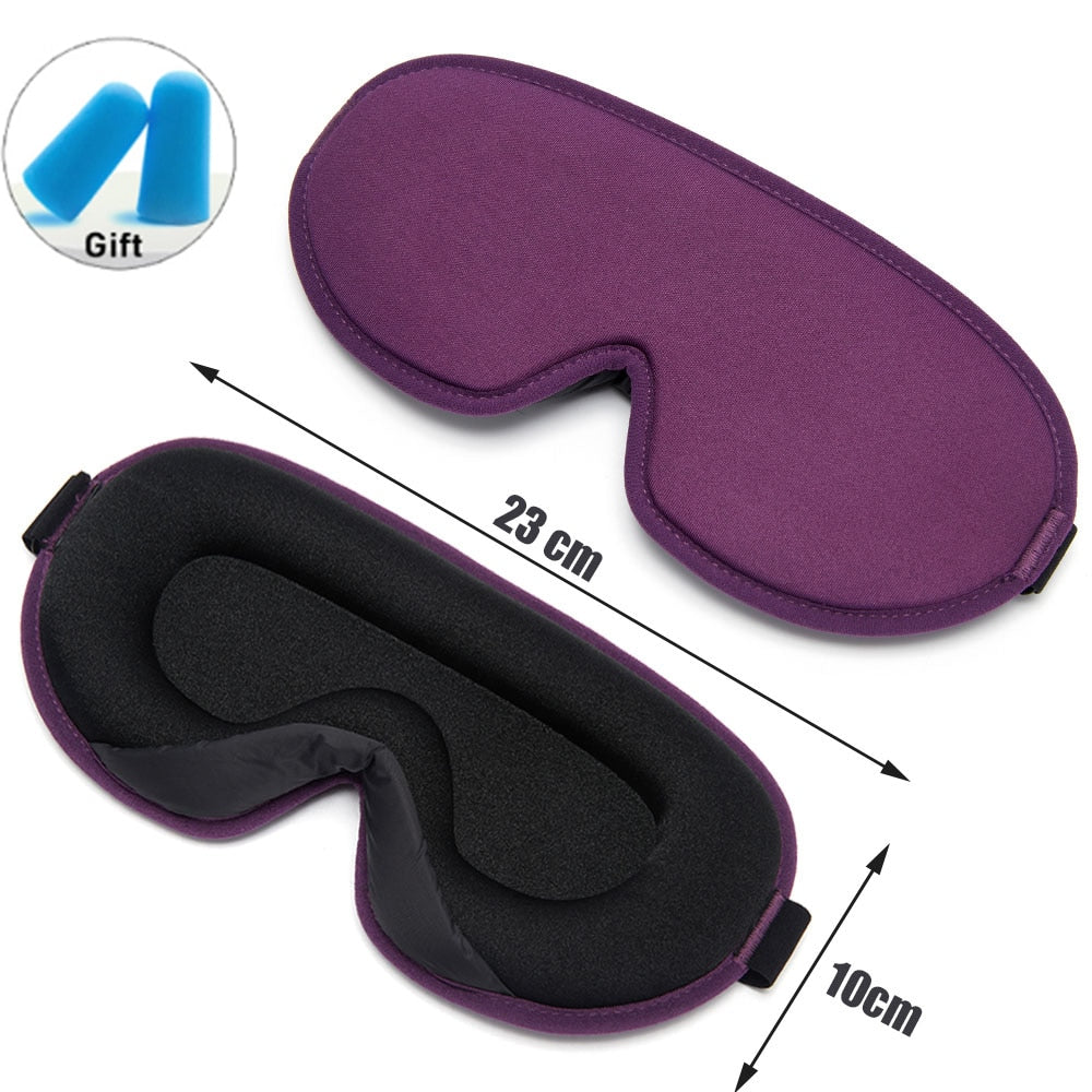 Soft Eye Mask for Sleeping and Travel - Blocks Out Light for Relaxation