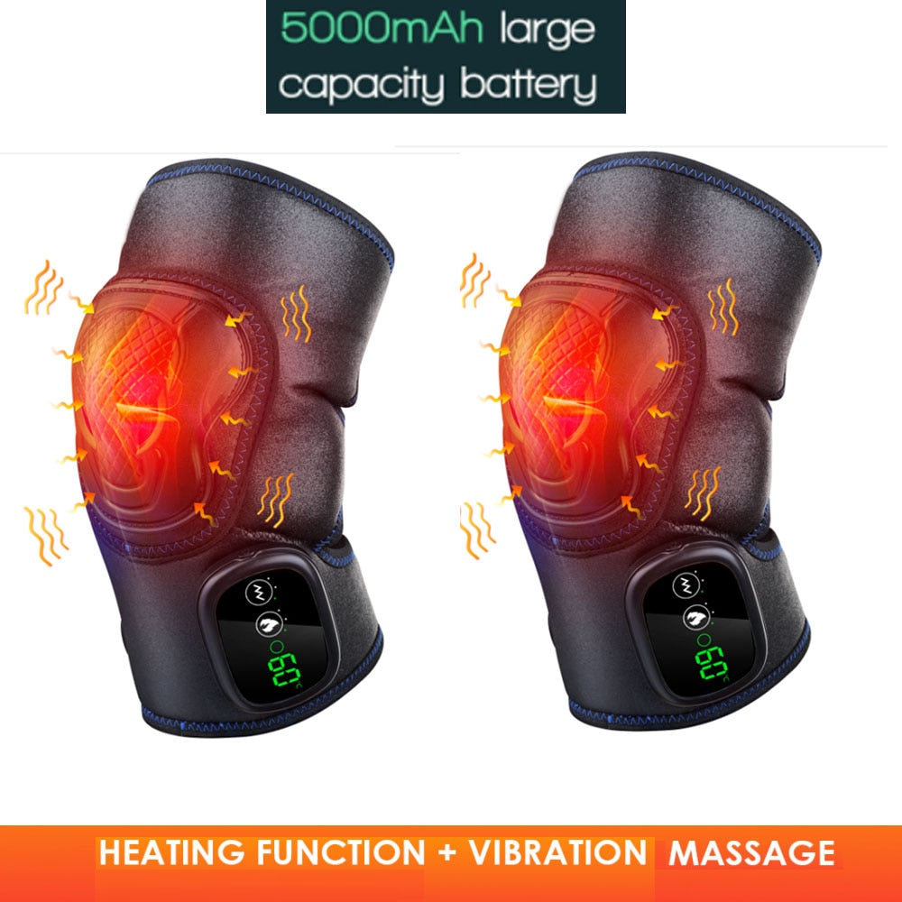 Electric Heating Knee Massager for Joint Pain Relief and Physiotherapy