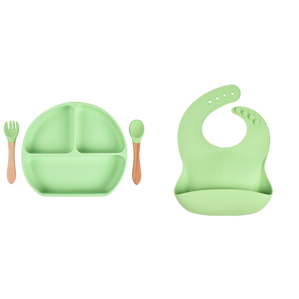 Baby Silicone Non-Slip Dinner Set