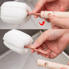 High-Quality Removable Sponge Baby Bottle Cleaning Brush