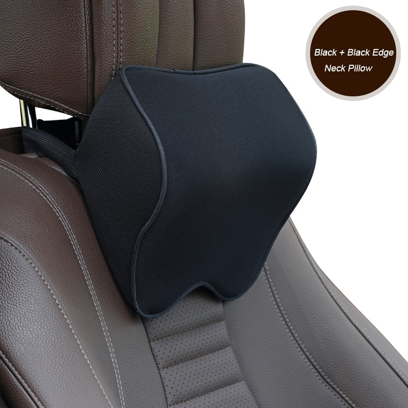 Car Lumbar Support & Headrest Neck Pillow