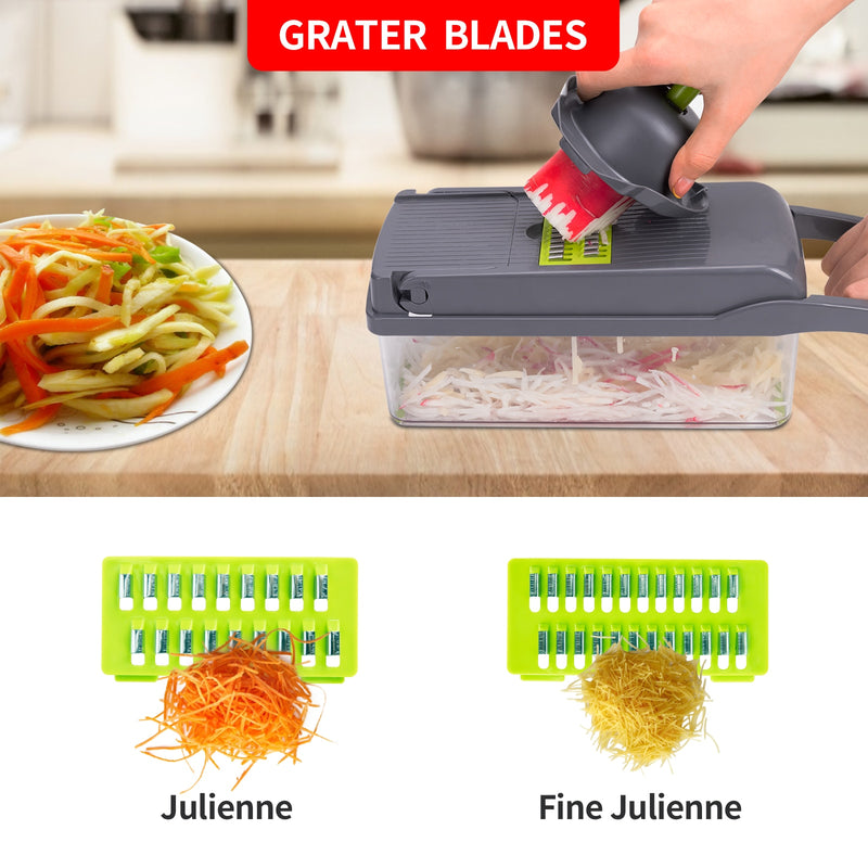 10 in 1 Fruit & Vegetable Cutter/Slicer/Mandolin/Shredder