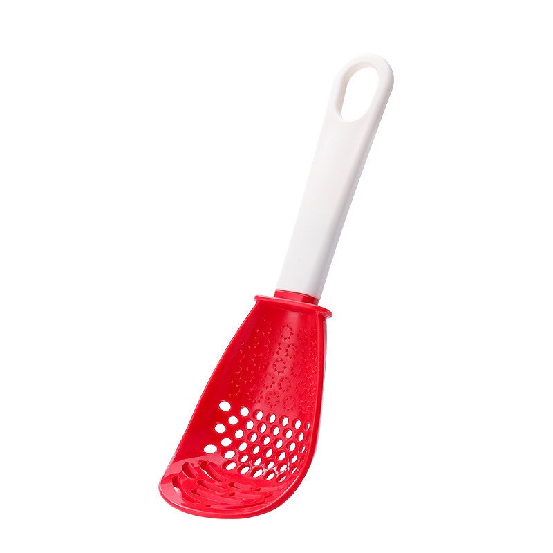 Multifunctional Cooking Spoon with Strainer and Garlic Press
