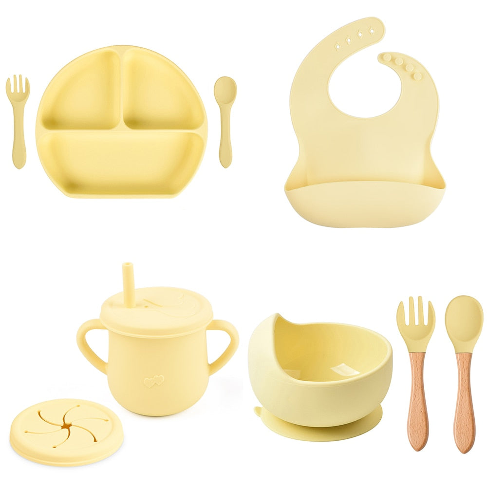 Baby Silicone Non-Slip Dinner Set