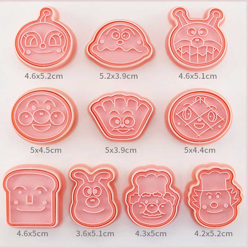 8-Piece Cookie Cutters Set - 3D Animal Dinosaur Shapes for Biscuit Pastry and Cookies