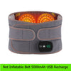 Inflatable Belt with Red Light Heating and Vibration Massage - Waist and Abdomen Pain Relief