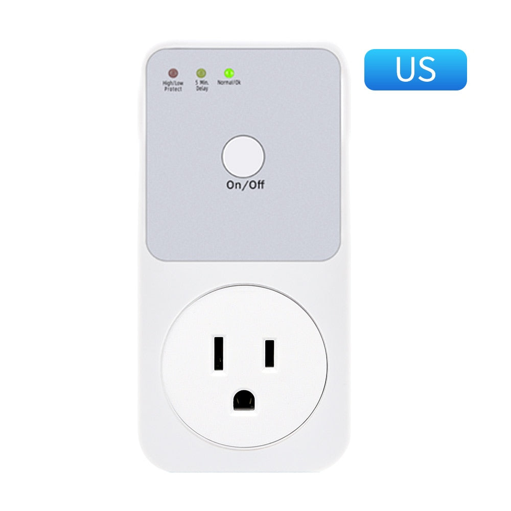 Automatic Voltage Protector Socket - AC 220V Power Surge Protector for EU Plug Sockets