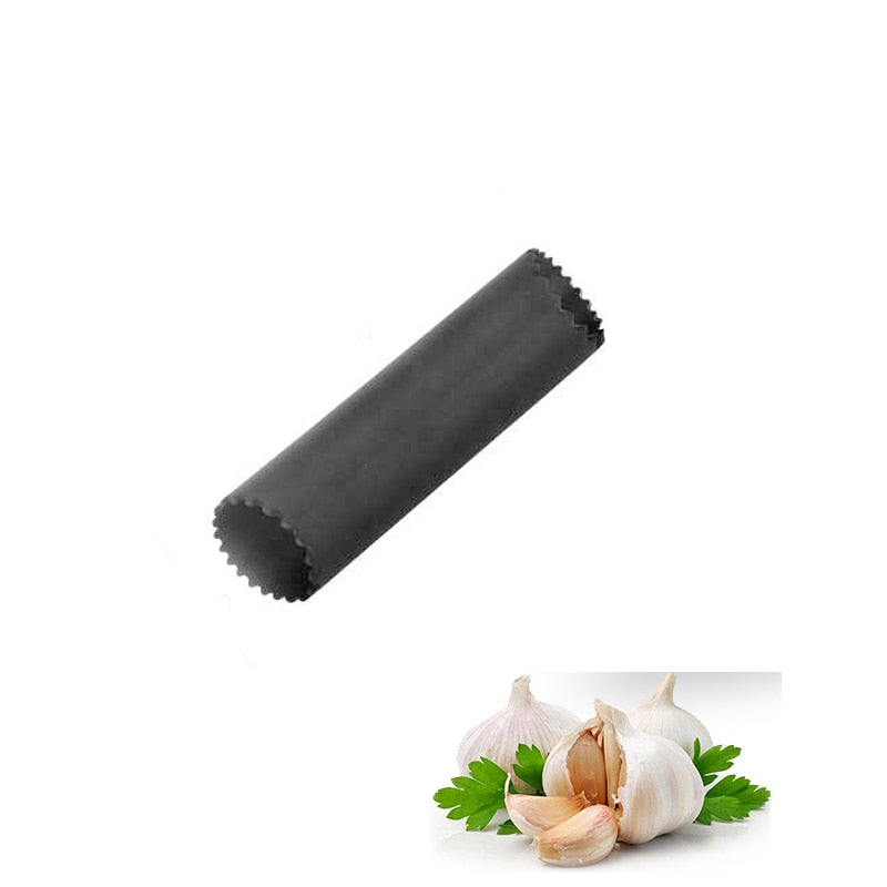 Curved Stainless Steel Garlic Press - Multi-function Crusher