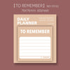Weekly Daily Planner Sticky Notes