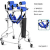 8-Wheel Walker Assist for Rehabilitation and Mobility - Elderly and Stroke Hemiplegia Aid