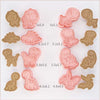 8-Piece Cookie Cutters Set - 3D Animal Dinosaur Shapes for Biscuit Pastry and Cookies