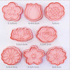 8-Piece Cookie Cutters Set - 3D Animal Dinosaur Shapes for Biscuit Pastry and Cookies
