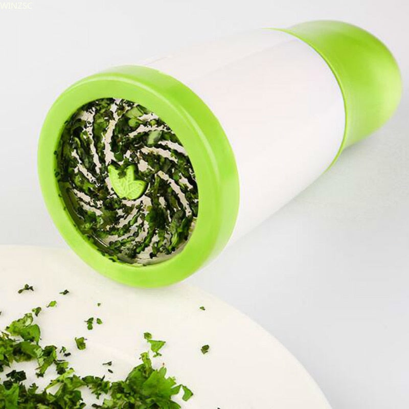 Herb & Spice Mincer - Stainless Steel Manual Herb Mill