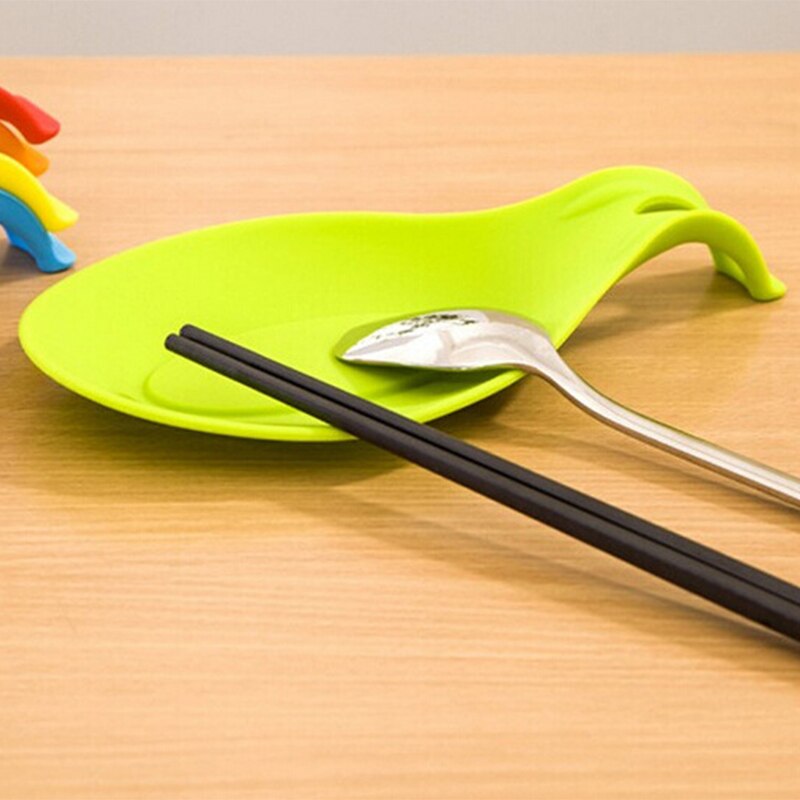 Silicone Multipurpose Spoon Rest Mat - Kitchen Utensil Holder