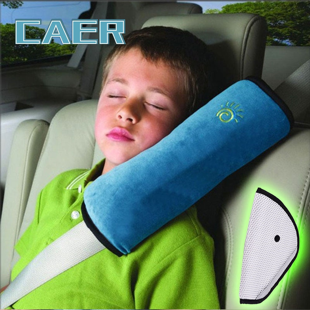 Car Seat Belt Pillow & Chest Strap - Extra Protection - Perfect for Kids