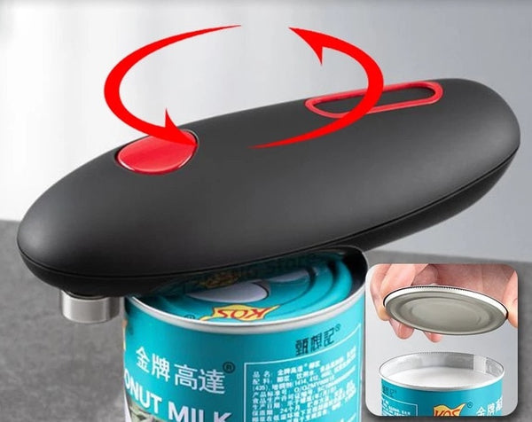 Electric Can Opener - One Touch Automatic Can Opener, Battery Operated
