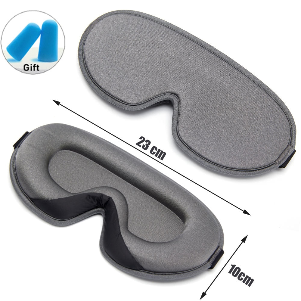 Soft Eye Mask for Sleeping and Travel - Blocks Out Light for Relaxation