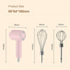 3-Speed Wireless Handheld Food Mixer