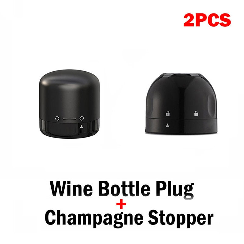 Wine/Champagne Bottle Stopper with Silicone Seal