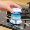 Kitchen Dishwashing Brush with Soap Storage