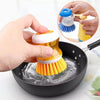 Kitchen Dishwashing Brush with Soap Storage