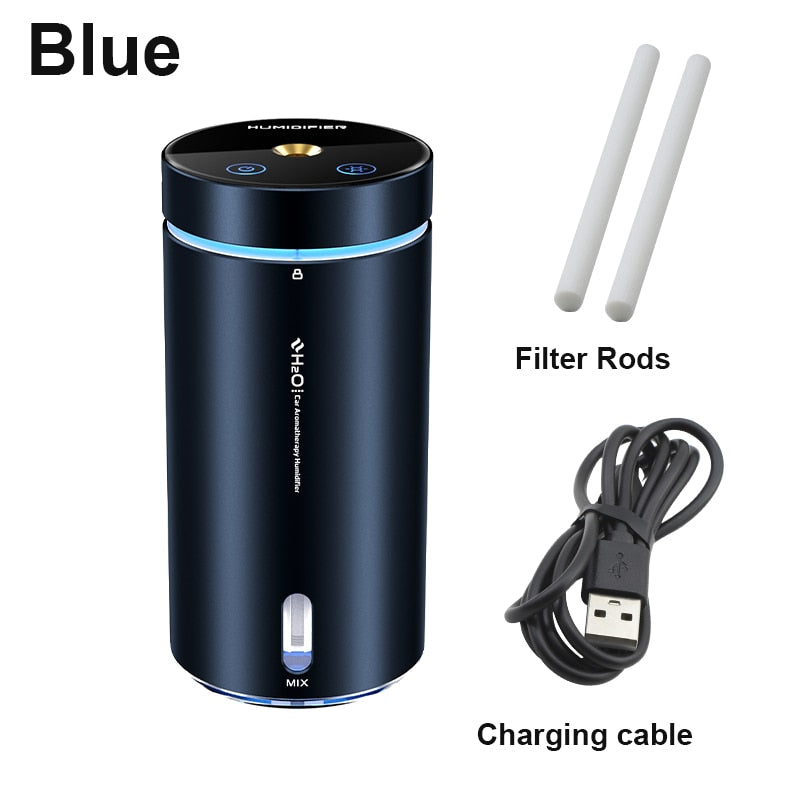 DINPHONE 300ml Car Air Humidifier and Essential Oils Diffuser - Auto, Home, and Office Freshener