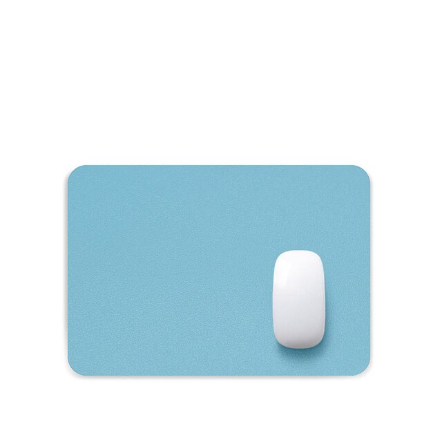 PU Leather Mouse Pad - Cute and Waterproof Desk Pad for Office Supplies