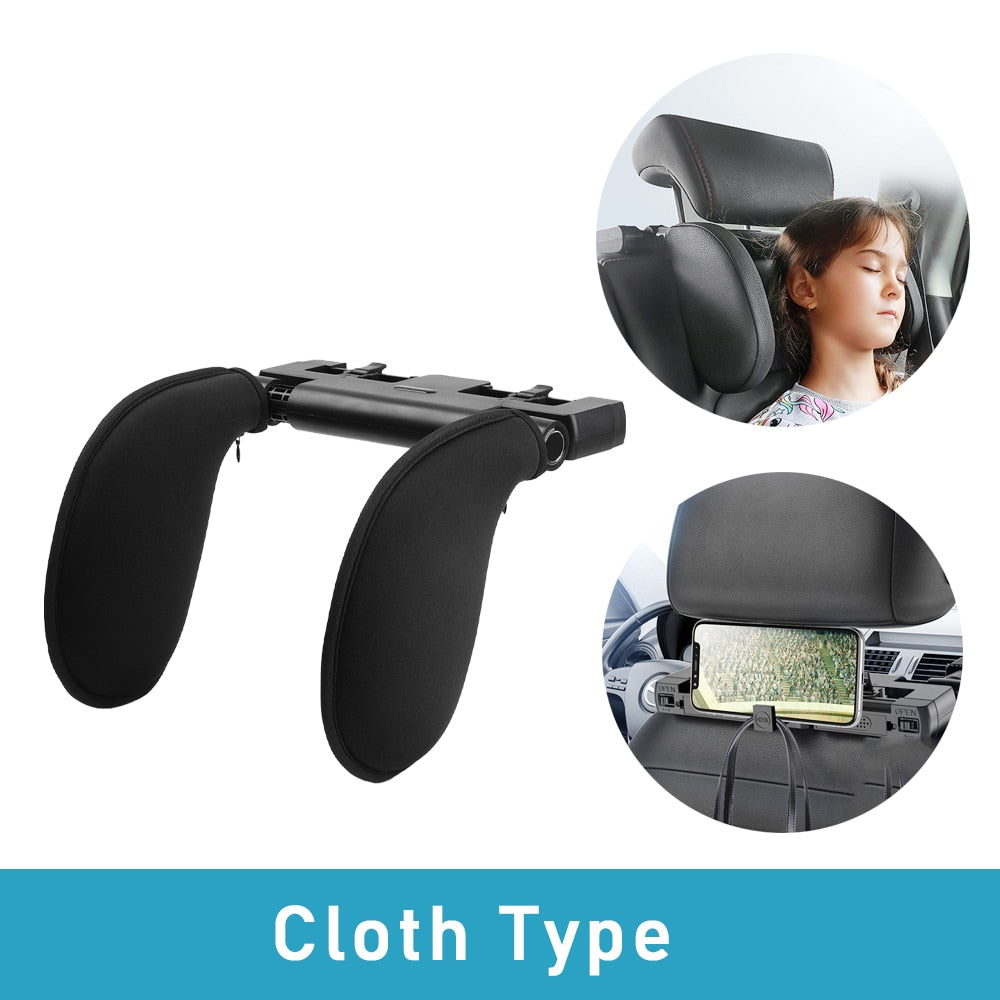 Adjustable Car Seat Headrest Pillow for Travel - U-Shaped