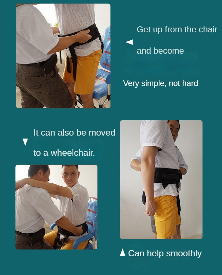 Rehabilitation Belt for Stroke and Hemiplegia Patients - Aid for Learning to Walk and Shifting in Bed