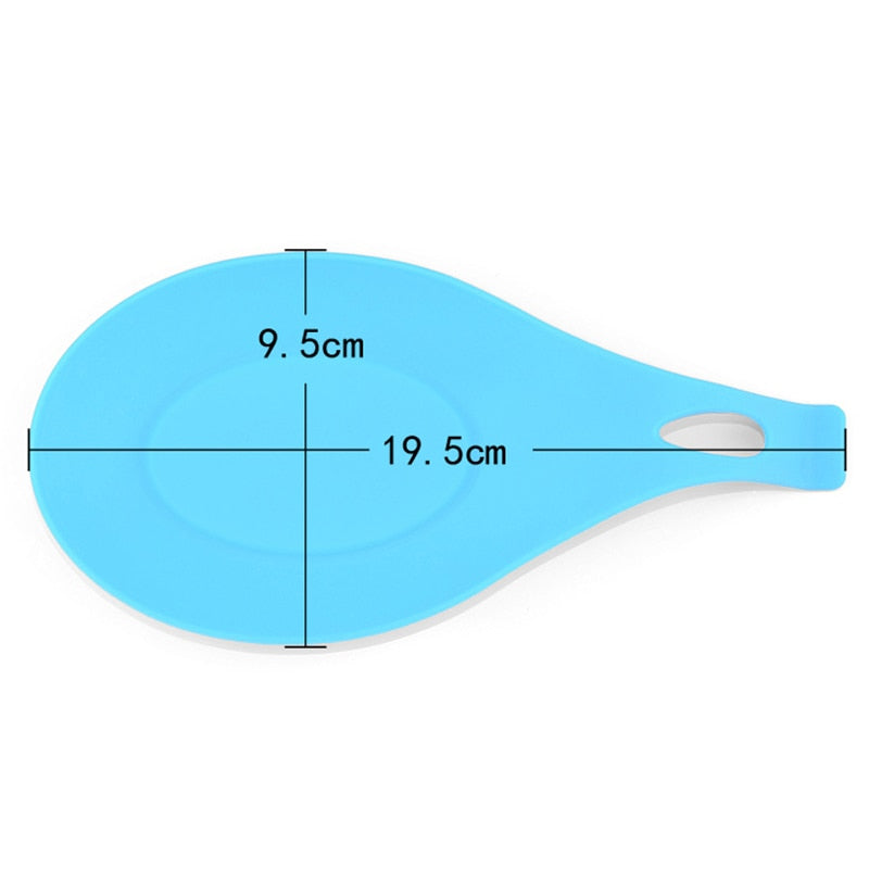 Silicone Multipurpose Spoon Rest Mat - Kitchen Utensil Holder