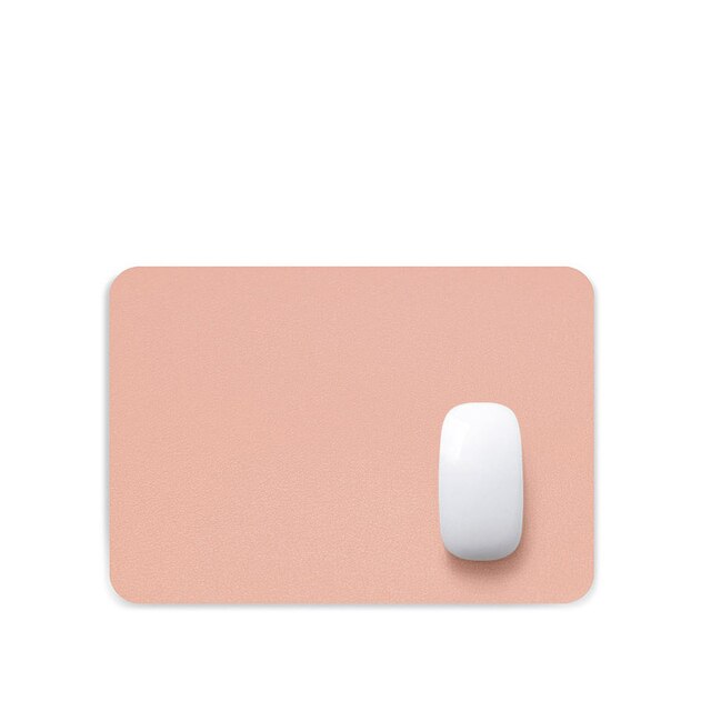 PU Leather Mouse Pad - Cute and Waterproof Desk Pad for Office Supplies