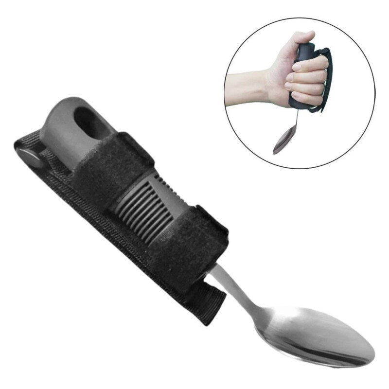 Thickened Disabled Tableware with Anti-Shake Strap - Eating Aid for Stroke Patients