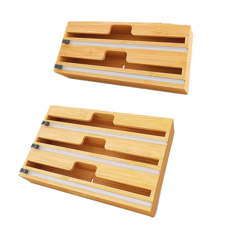 Bamboo Plastic Wrap Dispensers