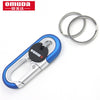 OMUDA Stainless Steel Carabiner Keychain - Double Ring Outdoor Key Chain