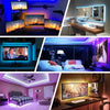 LED Strip Lights, Bluetooth App Control, RGB Lights, USB LED Strip Colourful LED Tape for TV Backlight
