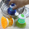 Kitchen Dishwashing Brush with Soap Storage