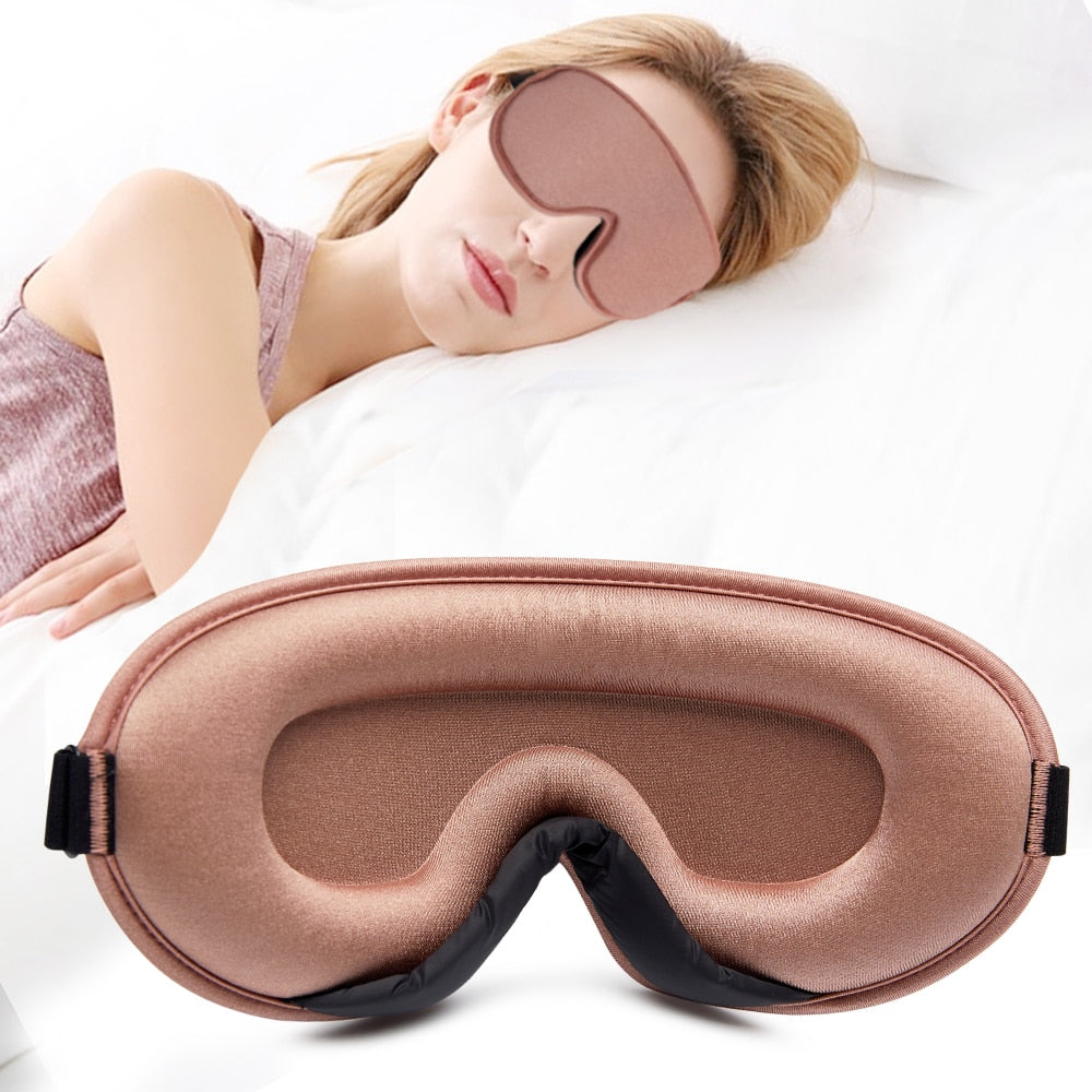 Soft Eye Mask for Sleeping and Travel - Blocks Out Light for Relaxation