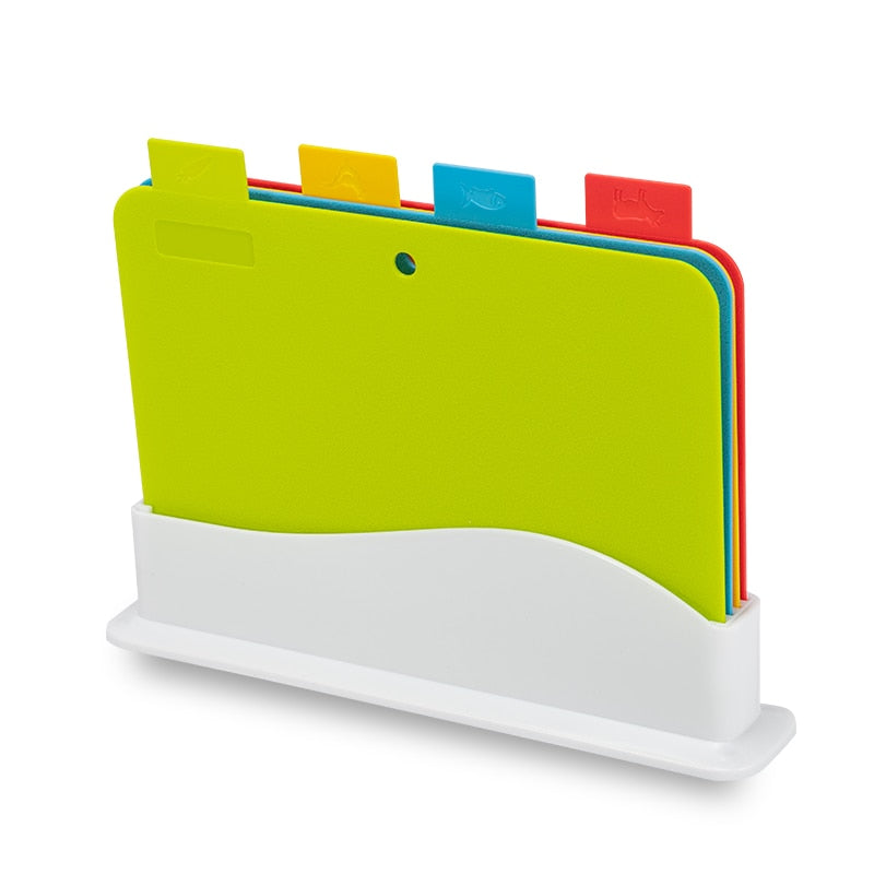 4-Piece Set of Eco-Friendly Food Grade Cutting Boards - Multifunctional Kitchen Tools