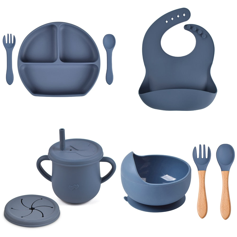 Baby Silicone Non-Slip Dinner Set