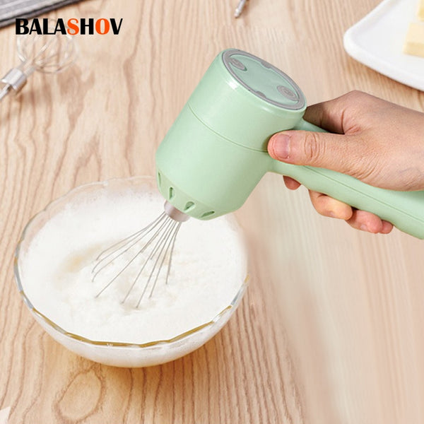 3-Speed Wireless Handheld Food Mixer