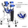 8-Wheel Walker Assist for Rehabilitation and Mobility - Elderly and Stroke Hemiplegia Aid