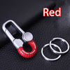 OMUDA Stainless Steel Carabiner Keychain - Double Ring Outdoor Key Chain