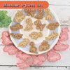 8-Piece Cookie Cutters Set - 3D Animal Dinosaur Shapes for Biscuit Pastry and Cookies