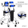 8-Wheel Walker Assist for Rehabilitation and Mobility - Elderly and Stroke Hemiplegia Aid