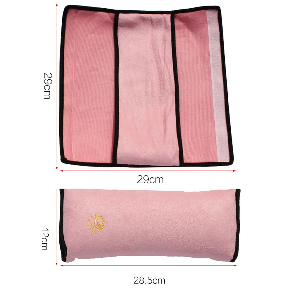Car Seat Belt Pillow & Chest Strap - Extra Protection - Perfect for Kids
