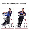 8-Wheel Walker Assist for Rehabilitation and Mobility - Elderly and Stroke Hemiplegia Aid