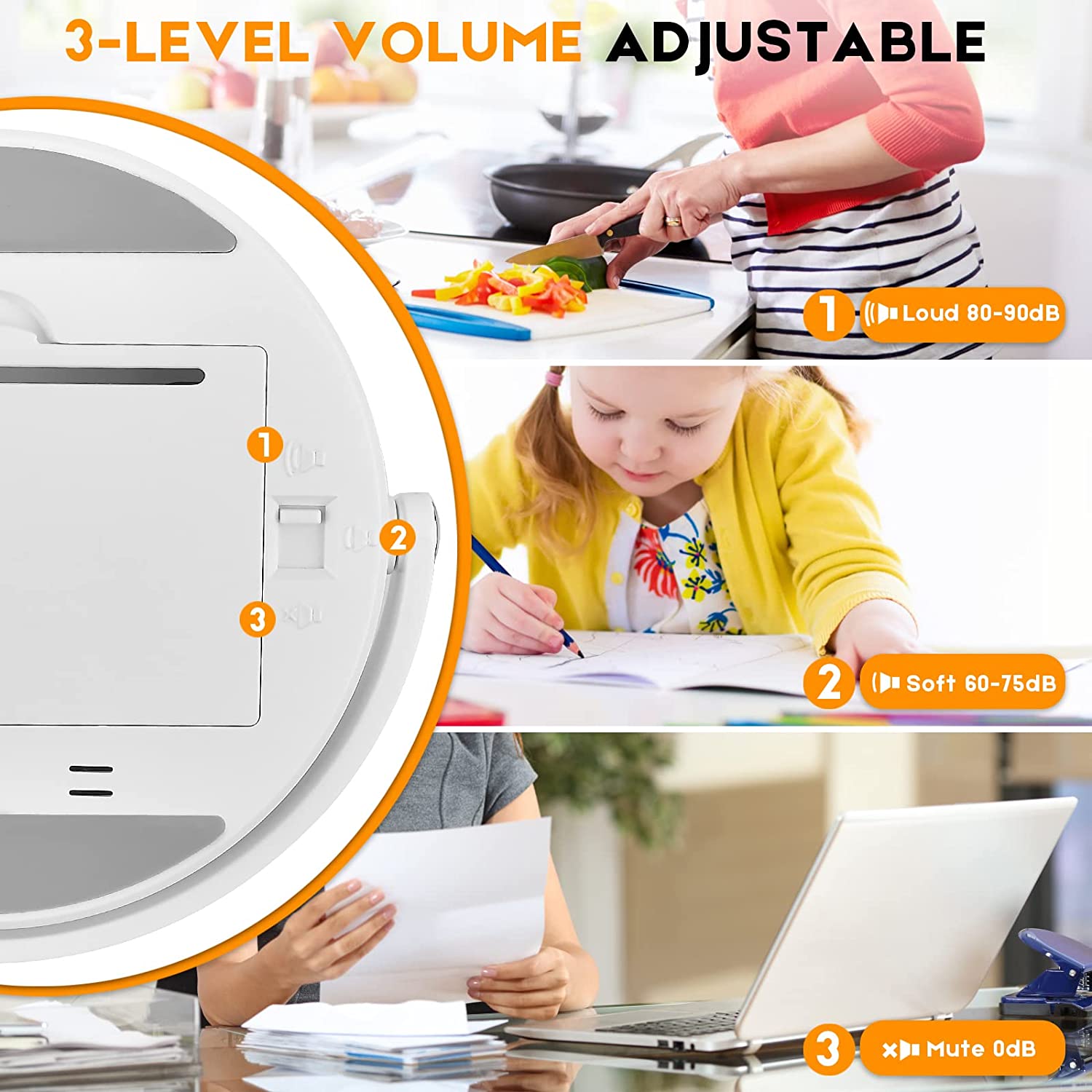 Magnetic LED Digital Kitchen Timer - Countdown and Alarm Clock